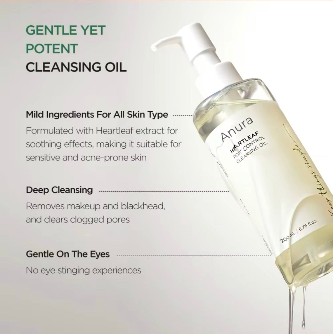 Heartleaf Pore Cleansing Oil